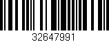 Código de barras (EAN, GTIN, SKU, ISBN): '32647991'