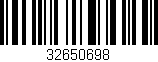 Código de barras (EAN, GTIN, SKU, ISBN): '32650698'