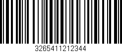 Código de barras (EAN, GTIN, SKU, ISBN): '3265411212344'
