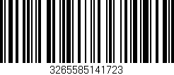 Código de barras (EAN, GTIN, SKU, ISBN): '3265585141723'