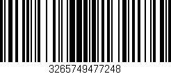 Código de barras (EAN, GTIN, SKU, ISBN): '3265749477248'