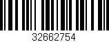 Código de barras (EAN, GTIN, SKU, ISBN): '32662754'