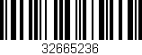 Código de barras (EAN, GTIN, SKU, ISBN): '32665236'