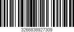 Código de barras (EAN, GTIN, SKU, ISBN): '3266838927309'