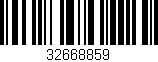 Código de barras (EAN, GTIN, SKU, ISBN): '32668859'