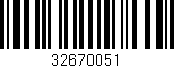Código de barras (EAN, GTIN, SKU, ISBN): '32670051'