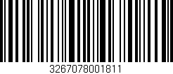 Código de barras (EAN, GTIN, SKU, ISBN): '3267078001811'