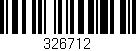 Código de barras (EAN, GTIN, SKU, ISBN): '326712'