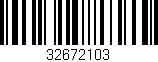 Código de barras (EAN, GTIN, SKU, ISBN): '32672103'