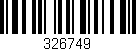 Código de barras (EAN, GTIN, SKU, ISBN): '326749'