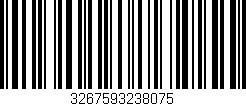 Código de barras (EAN, GTIN, SKU, ISBN): '3267593238075'