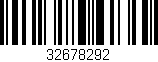 Código de barras (EAN, GTIN, SKU, ISBN): '32678292'