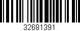 Código de barras (EAN, GTIN, SKU, ISBN): '32681391'