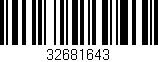 Código de barras (EAN, GTIN, SKU, ISBN): '32681643'