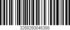 Código de barras (EAN, GTIN, SKU, ISBN): '3268260046399'