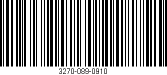 Código de barras (EAN, GTIN, SKU, ISBN): '3270-089-0910'