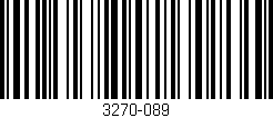 Código de barras (EAN, GTIN, SKU, ISBN): '3270-089'