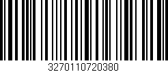 Código de barras (EAN, GTIN, SKU, ISBN): '3270110720380'