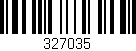 Código de barras (EAN, GTIN, SKU, ISBN): '327035'