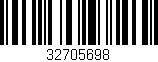 Código de barras (EAN, GTIN, SKU, ISBN): '32705698'