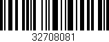 Código de barras (EAN, GTIN, SKU, ISBN): '32708081'