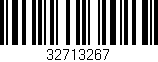 Código de barras (EAN, GTIN, SKU, ISBN): '32713267'
