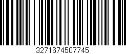 Código de barras (EAN, GTIN, SKU, ISBN): '3271674507745'