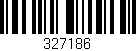 Código de barras (EAN, GTIN, SKU, ISBN): '327186'