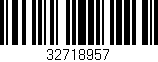 Código de barras (EAN, GTIN, SKU, ISBN): '32718957'