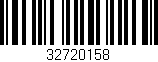 Código de barras (EAN, GTIN, SKU, ISBN): '32720158'