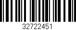 Código de barras (EAN, GTIN, SKU, ISBN): '32722451'