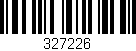 Código de barras (EAN, GTIN, SKU, ISBN): '327226'