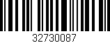 Código de barras (EAN, GTIN, SKU, ISBN): '32730087'