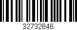 Código de barras (EAN, GTIN, SKU, ISBN): '32732646'