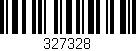 Código de barras (EAN, GTIN, SKU, ISBN): '327328'