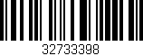 Código de barras (EAN, GTIN, SKU, ISBN): '32733398'