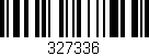Código de barras (EAN, GTIN, SKU, ISBN): '327336'