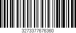 Código de barras (EAN, GTIN, SKU, ISBN): '3273377676360'