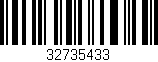 Código de barras (EAN, GTIN, SKU, ISBN): '32735433'