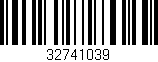 Código de barras (EAN, GTIN, SKU, ISBN): '32741039'