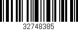 Código de barras (EAN, GTIN, SKU, ISBN): '32748385'