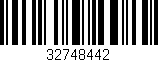 Código de barras (EAN, GTIN, SKU, ISBN): '32748442'