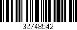 Código de barras (EAN, GTIN, SKU, ISBN): '32748542'