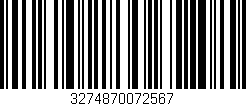 Código de barras (EAN, GTIN, SKU, ISBN): '3274870072567'