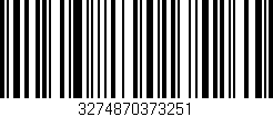 Código de barras (EAN, GTIN, SKU, ISBN): '3274870373251'
