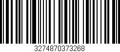 Código de barras (EAN, GTIN, SKU, ISBN): '3274870373268'