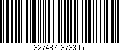Código de barras (EAN, GTIN, SKU, ISBN): '3274870373305'
