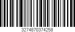 Código de barras (EAN, GTIN, SKU, ISBN): '3274870374258'
