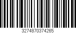 Código de barras (EAN, GTIN, SKU, ISBN): '3274870374265'