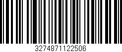 Código de barras (EAN, GTIN, SKU, ISBN): '3274871122506'